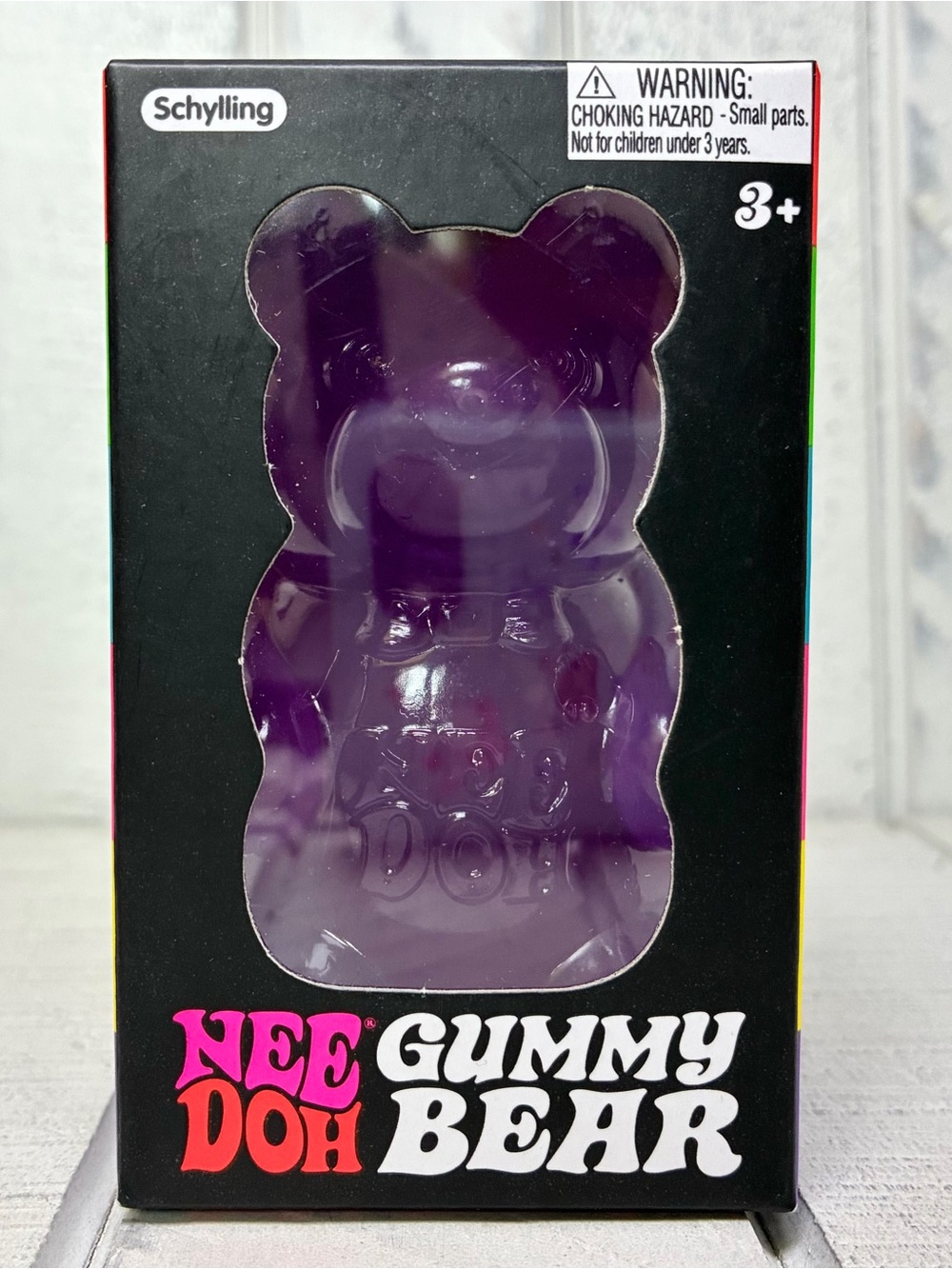 Needoh Gummy Bear Groovy Grape Non-Edible Purple Squishy Toy Schylling 2022